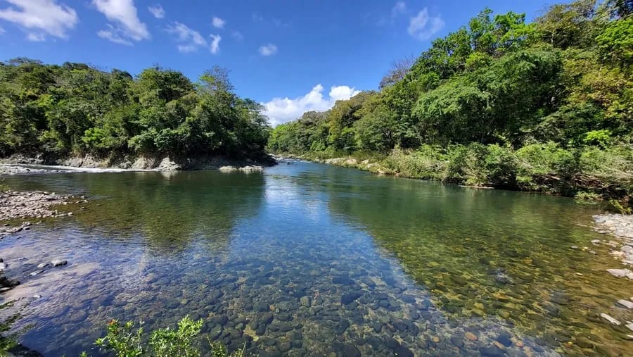 Poza natural del río